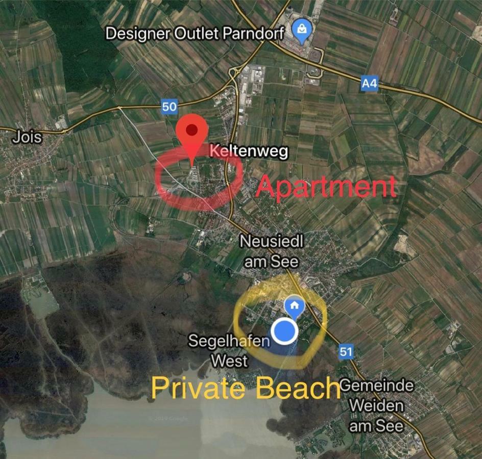 25h GARDEN Apartment LUXURY PLUS private Beach Neusiedl am See Exterior foto